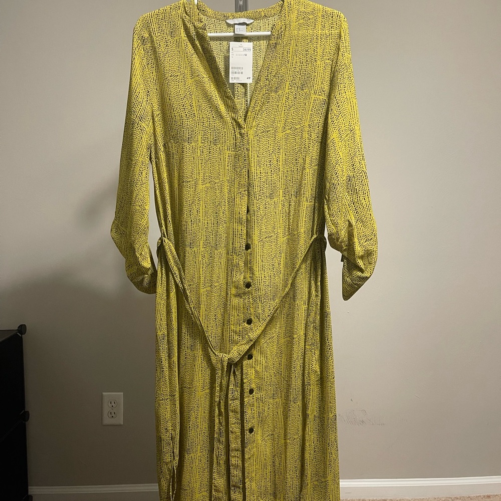 NWT Green and black H&M dress